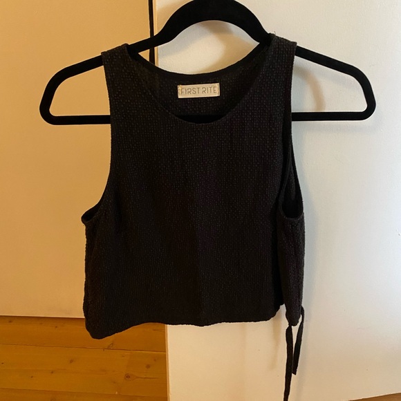 First Rite Women's black Tank Top - Picture 4 of 5